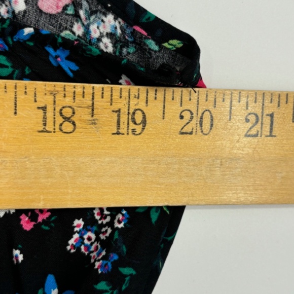 Kingston Grey Juniors XXL Crisscross Maxi Dress Black Pink Blue Floral Print - Picture 12 of 13